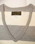 JELADO (ジェラード)　Vネック・ボーダーTシャツ　AG11218　"Club Tee"　ソルト&ペッパー×バニラ