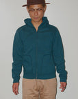 DELUXEWARE (デラックスウエア)　フルジップ・スウェットパーカー　SPZ-P　"FULLZIP PARKA PLAIN"　コバルトネイビー