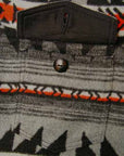 Dapper's (ダッパーズ)　ブランケットジャケット　1366　"Native Pattern Blanket A-1 Style Jacket"　ライトグレー/ブラック