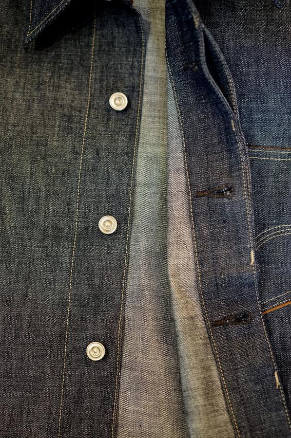 DELUXEWARE (デラックスウエア)　デニムシャツ　7640　"40S DENIM SHIRT"　インディゴ・ノンウォッシュ