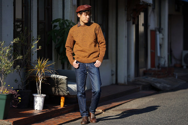 Dapper's (ダッパーズ)　レザーキャスケット　1515　"40’s Style Classic Horsehide Leather Casquette"　ブラウン