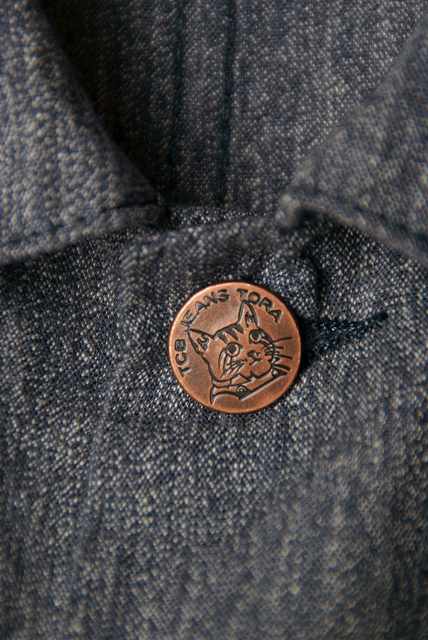 TCB (ティーシービー)　ショップコート　"Tabby's Coat"　ネイビーシャンブレー