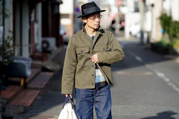 JELADO (ジェラード)　フィールドジャケット　CT03443　"CM43 HBT Field Jacket"　オリーブ