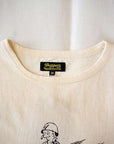 Dapper's (ダッパーズ)　半袖Tシャツ　1631　"Military Crew Neck Tee Standard Sewing Model"　オフホワイト/ブラック