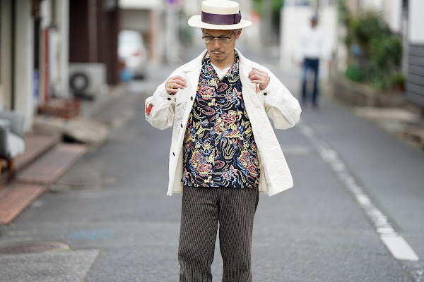 SUGAR CANE (シュガーケーン)　9oz.ツイル・ワークコート　SC15506　"1920's CARTOON WORK COAT"　ナチュラル・ワンウォッシュ