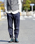 DALEE'S (ダリーズ)　長袖ドレスシャツ　"CALICO.D (キャラコ.D) with COLLER No.4"　ホワイトストライプ