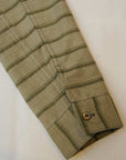WARE HOUSE (ウエアハウス)　長袖ワークシャツ　3027　"FULL OPEN CHECK SHIRTS"　カーキ