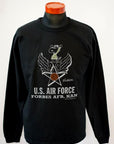 BUZZ RICKSON'S (バズリクソンズ) × PEANUTS (ピーナッツ)　長袖スヌーピーTシャツ　BR69275　"FORBES AFB, KAN"　ブラック