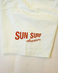 SUN SURF (サンサーフ) × PEANUTS (ピーナッツ)　半袖スヌーピーTシャツ　SS79166　"SURF"　グリーン
