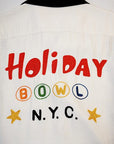 King Louie (キングルイ)　レーヨンボウリングシャツ　KL38899　"HOLIDAY BOWL NYC"　オフホワイト