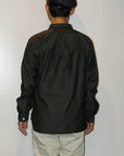 SUGAR CANE (シュガーケーン)　長袖ワークシャツ　SC28282　"4oz. SATEEN PRINT WORK SHIRT"　ブラック