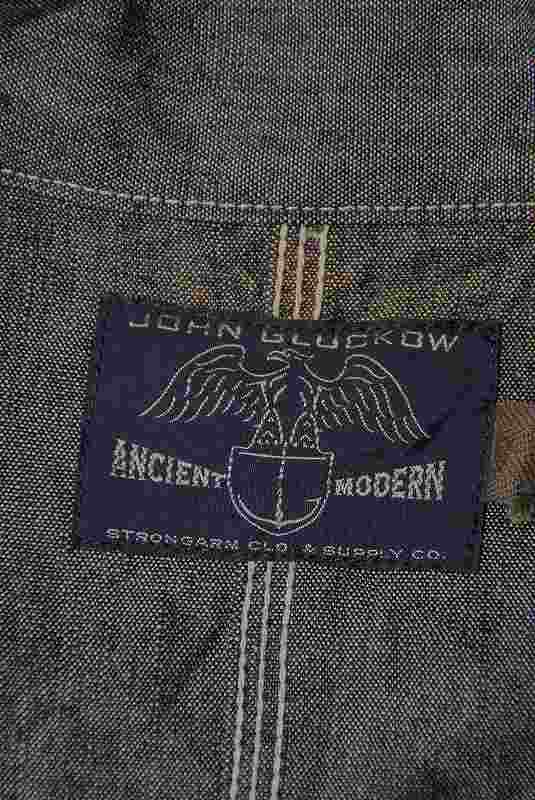 JOHN GLUCKOW (ジョン・グラッコウ)　ワークジャケット　JG61451　"Netmakers Jacket"　インディゴ