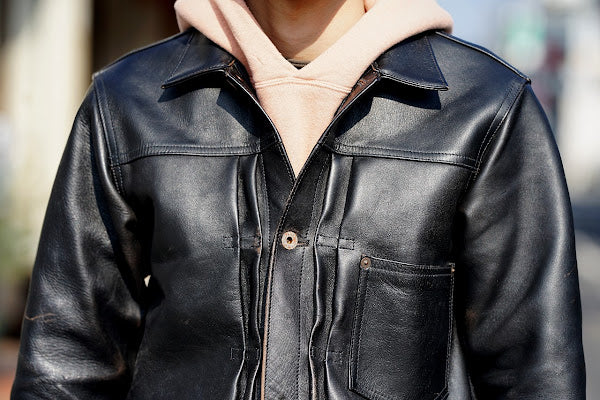 JELADO (ジェラード)　レザージャケット　JP94409　"44 Leather Jacket"　ブラック