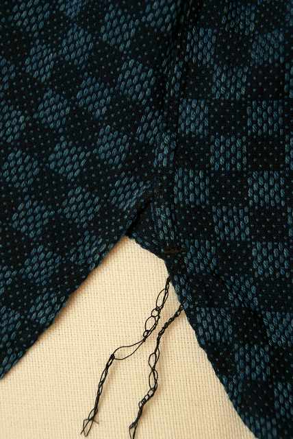 JOHN GLUCKOW (ジョン・グラッコウ)　半袖シャツ　JG42115　"Brig Shirts (ブリッグシャツ)"　刺し子・インディゴチェック