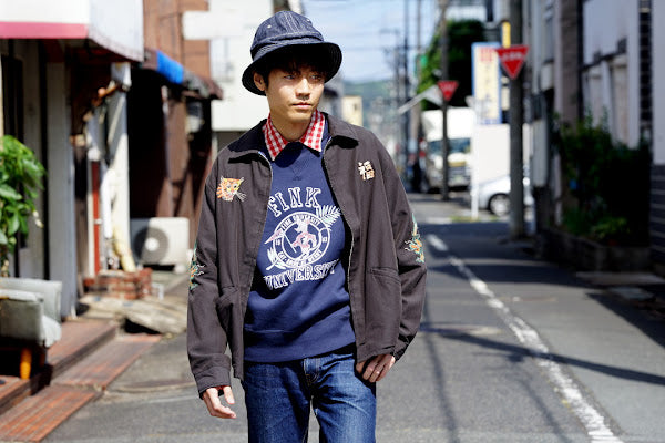 TAILOR TOYO (テーラー東洋)　コットンレーヨン・ベトナムジャケット　TT15395　"VIETNAM MAP (AGING MODEL)"　ブラック