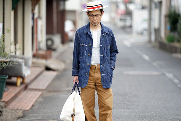 ADJUSTABLE COSTUME (アジャスタブルコスチューム)　ボーターハット (カンカン帽)　AHT-007　"Panama Boater Hat"　トリコロール