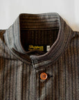 Dapper's (ダッパーズ)　クラシカルベスト　1614　"Classical Stand Collar Vest"　ブラウン・コバートストライプ