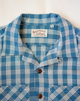 SUN SURF Special Edition (サンサーフ・スペシャルエディション)　半袖パラカシャツ　SS39127　"WATUMULL'S PALAKA CHECK SHIRT"　ブルー