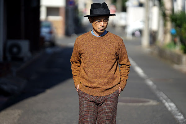 Dapper's (ダッパーズ)　クラシカルワイドブリムハット　1221　"Classic Rabbit Fur Hat"　ブラック