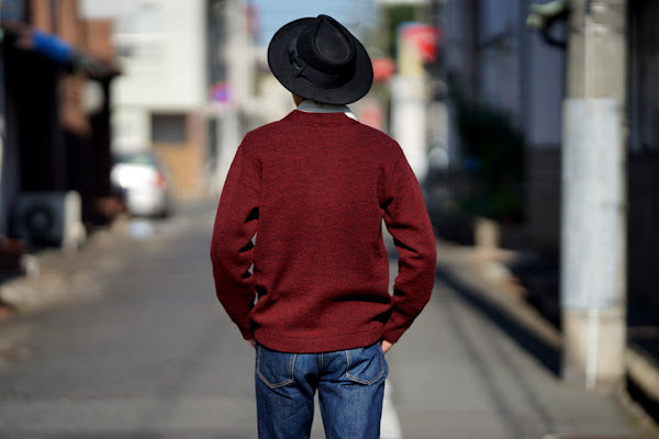 Dapper's (ダッパーズ)　クラシカルワイドブリムハット　1221　"Classic Rabbit Fur Hat"　ブラック