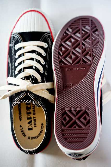Dapper's (ダッパーズ)　キャンバススニーカー　1650　"Dappers Brand Canvas Sneakers Type Low Cut"　ブラック