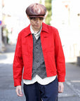 Dapper's (ダッパーズ)　レザーキャスケット　1669　"40’s Style Classic Horsehide Leather Casquette"　ブラウン