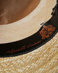 ADJUSTABLE COSTUME (アジャスタブルコスチューム)　ボーターハット(カンカン帽)　AHT-013　"Straw Boater Hat"　ネイビー×レッド