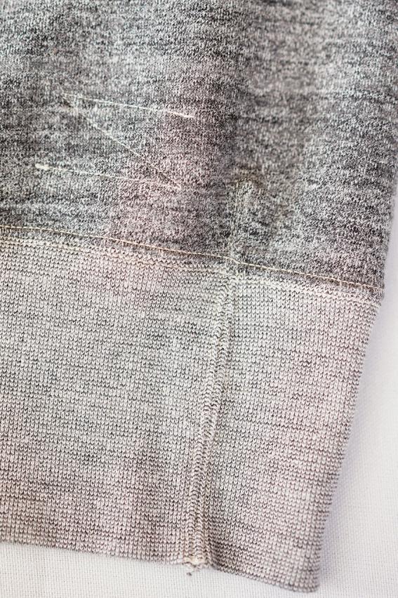 Dapper's(ダッパーズ)　ハーフジップスウェット　1660　"Classical Two Way Neck Half Zip Sweat Special Sewing Model"　ヘザーグレー