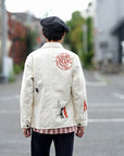 SUGAR CANE (シュガーケーン)　9oz.ツイル・ワークコート　SC15506　"1920's CARTOON WORK COAT"　ナチュラル・ワンウォッシュ