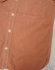 TCB (ティーシービー)　ワークシャツ　"Catlight Shirts"　コバート・レッドシャンブレー