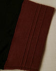 Dapper's (ダッパーズ)　ボーダーTシャツ　1247　"Three Lines Border Print Crewneck Tee"　ブラック/ワインレッド