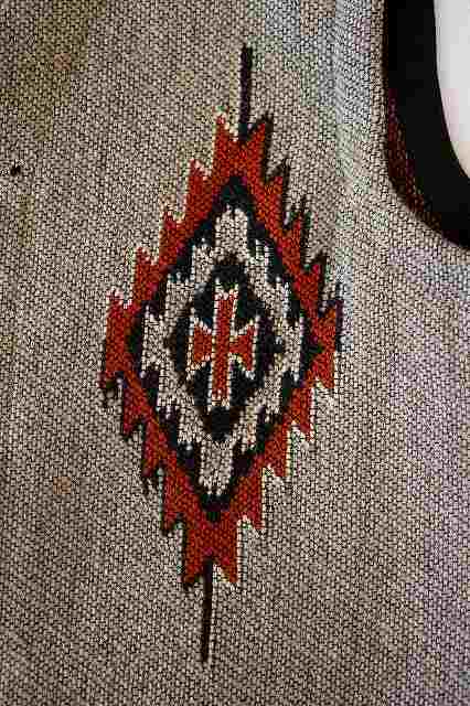 DELUXEWARE (デラックスウエア)　ウールブランケットベスト　D-22　"NATIVE VEST"　グレー