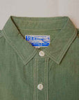 TCB (ティーシービー)　ワークシャツ　"Catlight Shirts"　コバート・グリーンシャンブレー