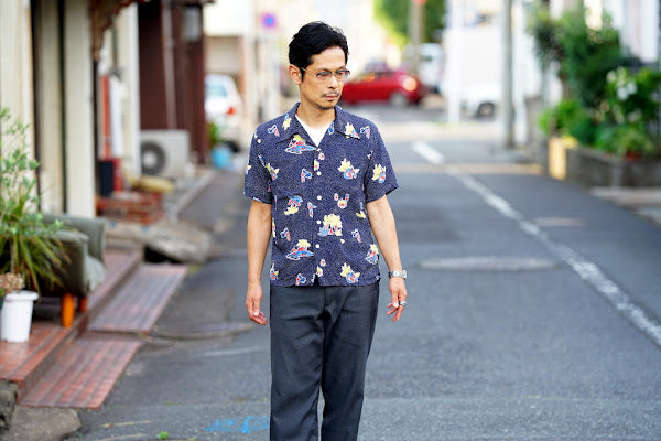 UES (ウエス)　ラマヤーナ・VネックTシャツ　65RV　ホワイト