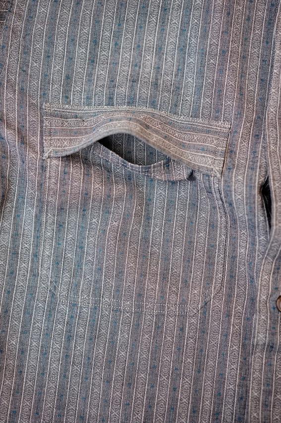 DALEE'S (ダリーズ)　6分袖ワークシャツ　"Raila (レイラ)"　...20s 3/5 SLEEVE　インディゴドギー