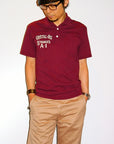 DELUXEWARE (デラックスウエア)/半袖ポロシャツ/CRYSTAL OIL/バーガンディ