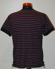 SUGAR CANE (シュガーケーン)　クルーネック・ポケットTシャツ　SC78530　"DOBBY BORDER S/S POCKET T-SHIRT"　ネイビー