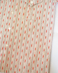 ADJUSTABLE COSTUME (アジャスタブルコスチューム)　半袖オープンカラーシャツ　AS-121　"COTTON DOBBY STRIPE S/S OPEN SHIRT"　ベージュ