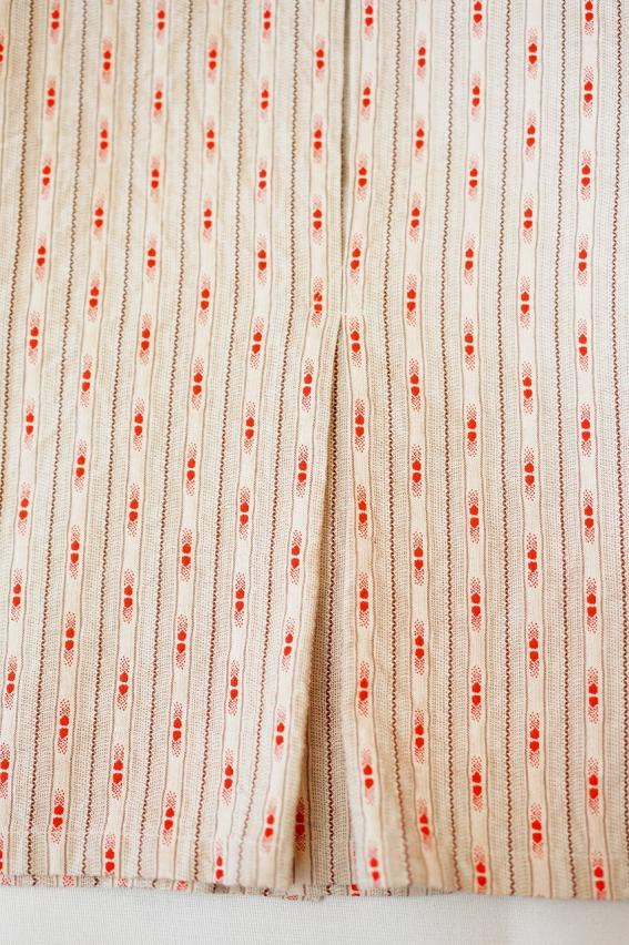 ADJUSTABLE COSTUME (アジャスタブルコスチューム)　半袖オープンカラーシャツ　AS-121　"COTTON DOBBY STRIPE S/S OPEN SHIRT"　ベージュ