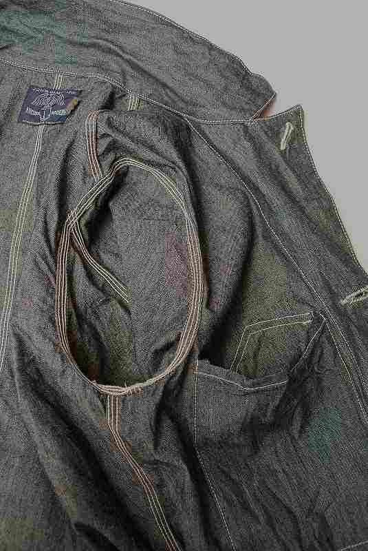 JOHN GLUCKOW (ジョン・グラッコウ)　ワークジャケット　JG61451　"Netmakers Jacket"　インディゴ