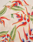 SUN SURF (サンサーフ)　半袖ハワイアンシャツ　SS37463　"HANGING HELICONIA"　オフホワイト