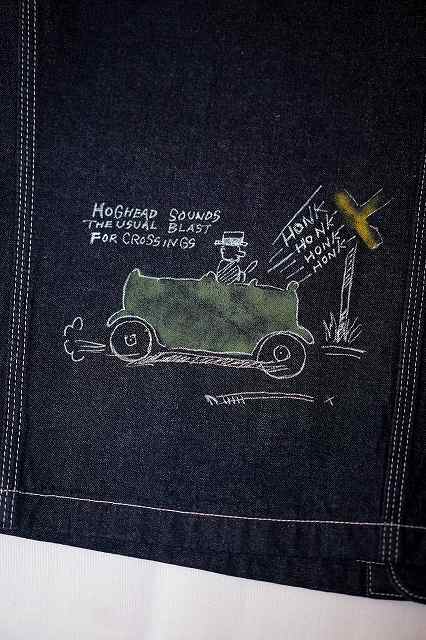 SUGAR CANE (シュガーケーン)　11oz.ブルーデニム・ワークコート　SC15449　"1920's CARTOON WORK COAT"　インディゴデニム・ワンウォッシュ