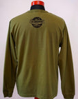BUZZ RICKSON'S (バズリクソンズ) × PEANUTS (ピーナッツ)　長袖スヌーピーTシャツ　BR69276　"U.S.NAVAL TRAINING CENTER"　オリーブ