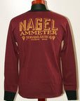 DELUXEWARE (デラックスウエア)　長袖Tシャツ　6101　"NAGEL"　バーガンディ