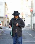 Dapper's (ダッパーズ)　クラシカルワイドブリムハット　1221　"Classic Rabbit Fur Hat"　ブラック