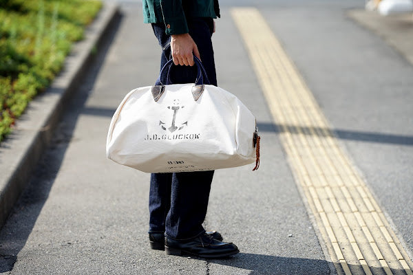 John Gluckow (ジョン・グラッコー)　セーラーズ・トランジット・バッグ　JG-B03　"Sailor's Transit Bag"　キナリ