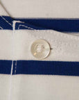 WORKERS (ワーカーズ)　長袖ボーダーTシャツ　"Henley Border Long"　ホワイト×ブルー