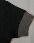 Dapper's (ダッパーズ)　クルーネック・半袖メッシュTシャツ　1464　"Crew Neck S/S Mesh Tee"　ブラック×ダークグレー