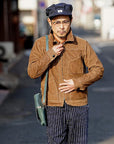 HEAD LIGHT (ヘッドライト)　ストライプデニム・オーバーオール　HD42498　"SPECIAL WOVEN STRIPE DENIM LOW BACK OVERALLS"　ワンウォッシュ