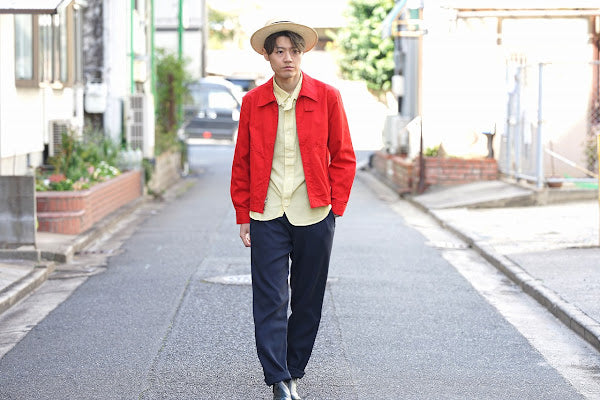 DALEE'S (ダリーズ)　長袖ドレスシャツ　"CALICO.C (キャラコ.C) with COLLER No.2"　クールイエロー